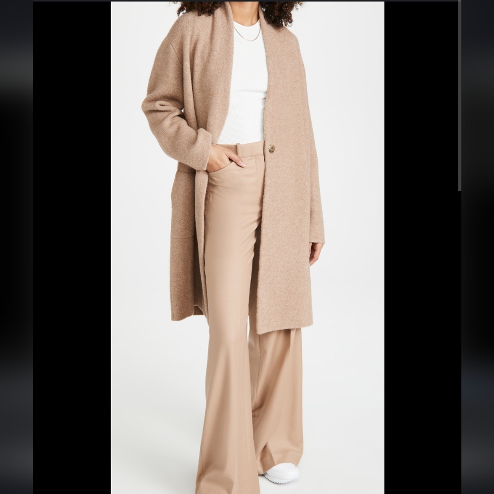 Vince Alpaca Wool cardigan coat - Picture 2 of 11